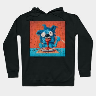 Horror Bluey Disguisting food Hoodie